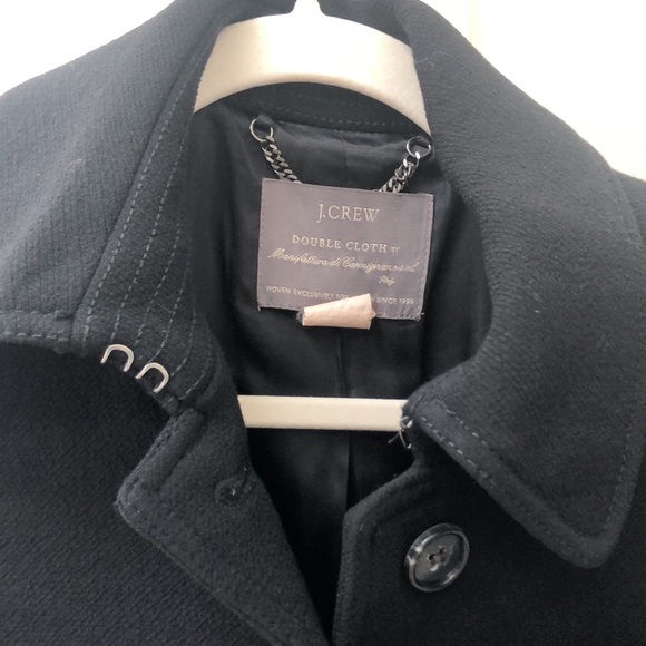 Jcrew black coat - worn once size 6 - Picture 2 of 7